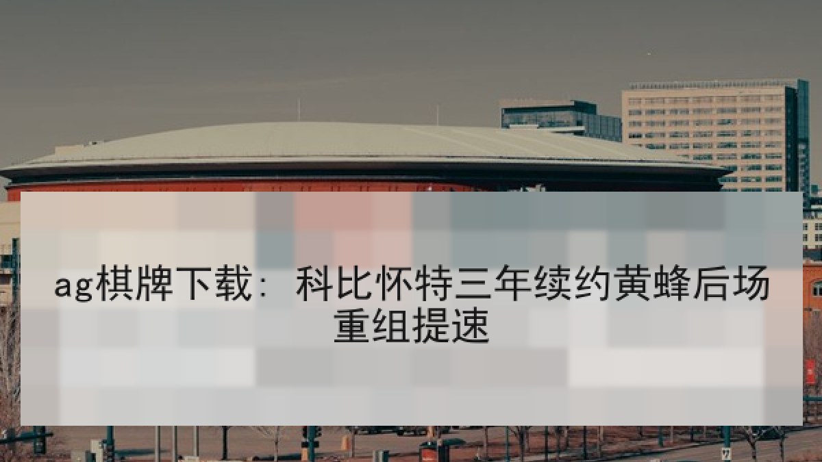 ag棋牌下载: 科比怀特三年续约黄蜂后场重组提速