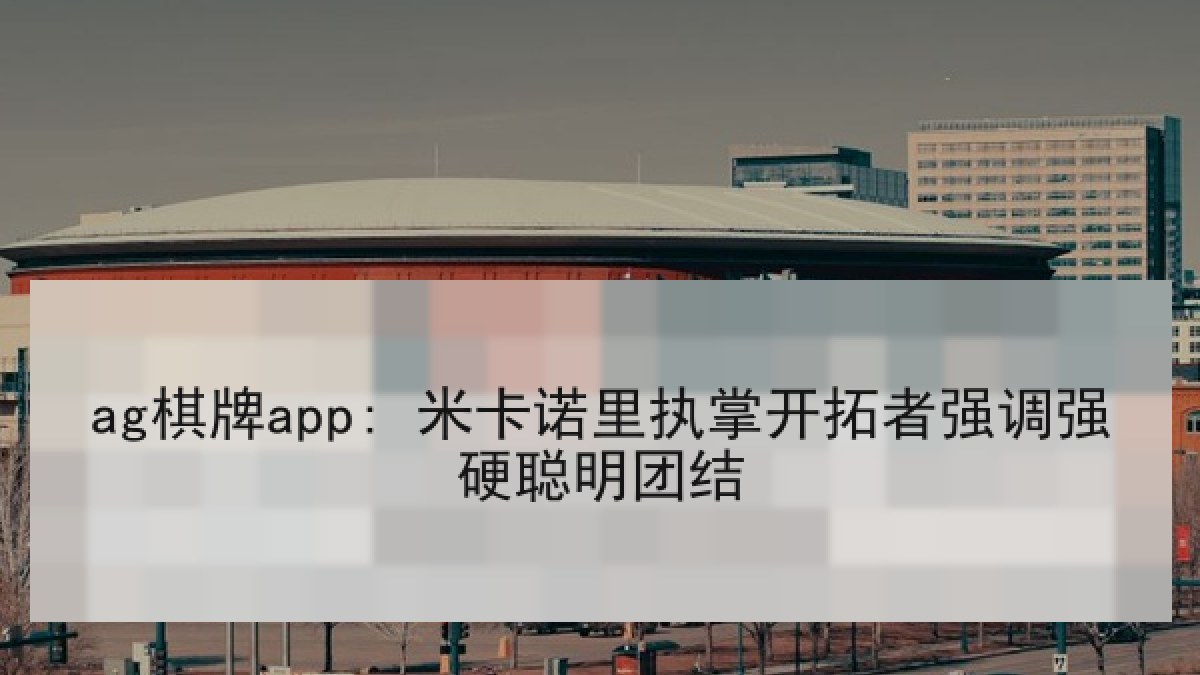 ag棋牌app: 米卡诺里执掌开拓者强调强硬聪明团结